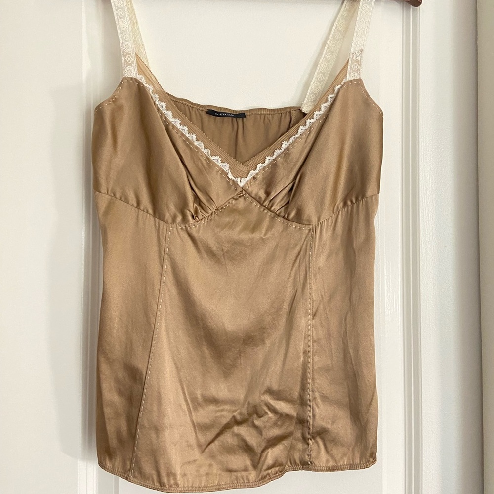 Vintage golden silk top!